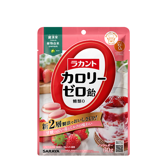LAKANTO - 零卡路里羅漢果硬糖(士多啤梨味)SARAYA