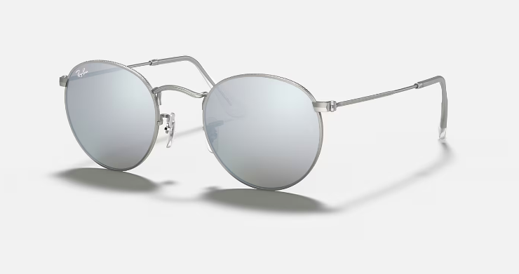 RayBan - 銀色閃光 Round Metal 太陽眼鏡 ORB3447 029 50-21 水銀鏡片
